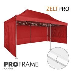 Tirdzniecības telts 3x6 Sarkana Zeltpro PROFRAME cena un informācija | Teltis | 220.lv