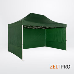 Tirdzniecības telts 3x4,5 Zaļa Zeltpro PROFRAME цена и информация | Палатки | 220.lv
