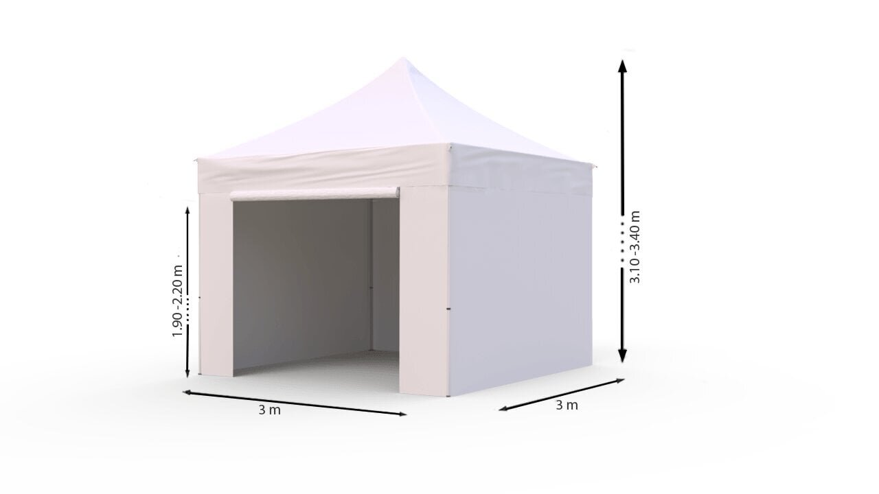 Tirdzniecības telts Zeltpro Proframe balta, 3x3 cena un informācija | Teltis | 220.lv