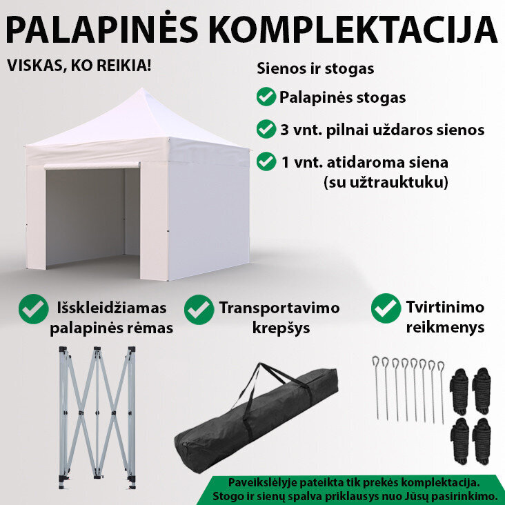 Tirdzniecības telts 3x3 Zila Zeltpro PROFRAME cena un informācija | Teltis | 220.lv