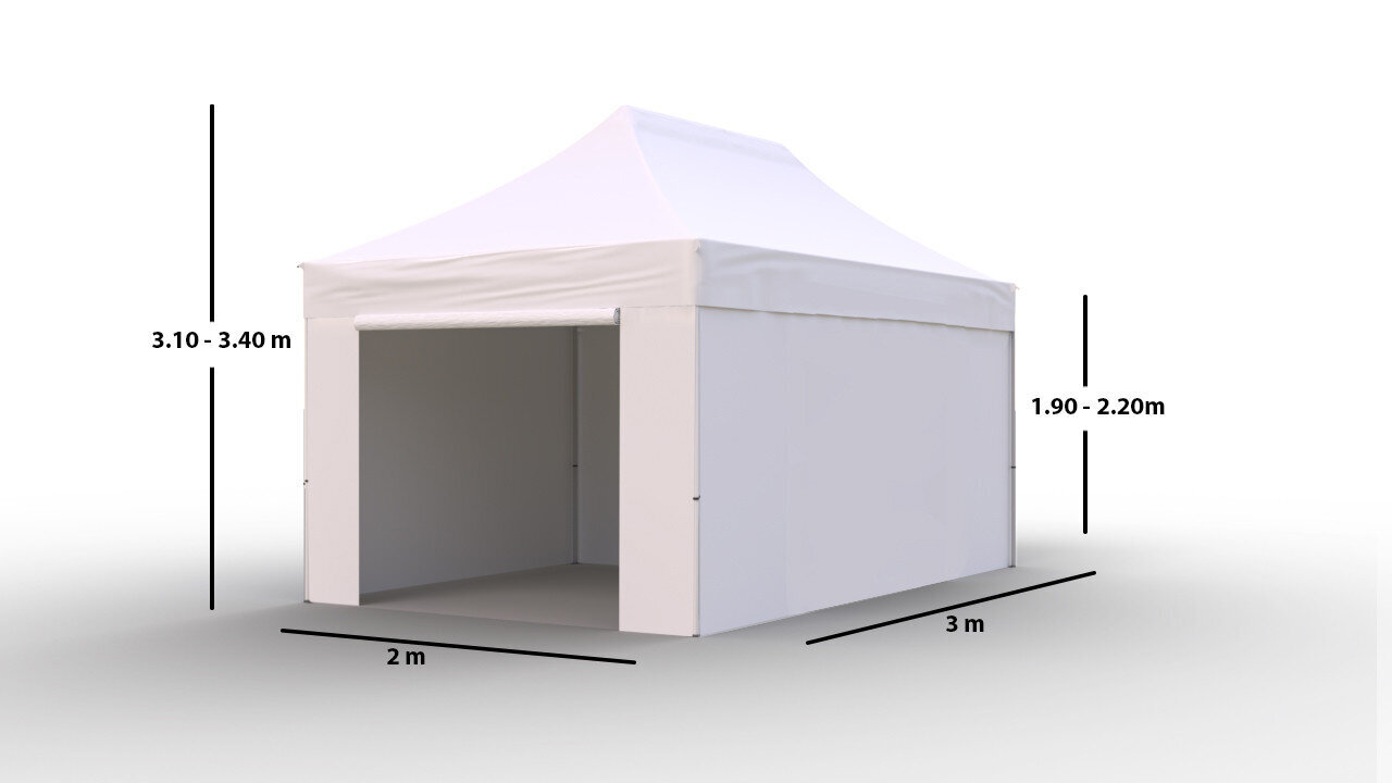 Tirdzniecības telts Zeltpro Proframe balta, 3x2 cena un informācija | Teltis | 220.lv