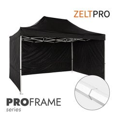 Tirdzniecības telts 3x2 Melna Zeltpro PROFRAME cena un informācija | Teltis | 220.lv