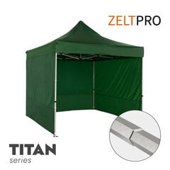 Tirdzniecības telts Zeltpro Titan, 3x3m, zaļa cena un informācija | Teltis | 220.lv