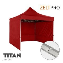 Tirdzniecības telts 3x3 Sarkana Zeltpro TITAN cena un informācija | Teltis | 220.lv