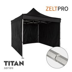 Tirdzniecības telts 3x3 Melna Zeltpro TITAN цена и информация | Палатки | 220.lv