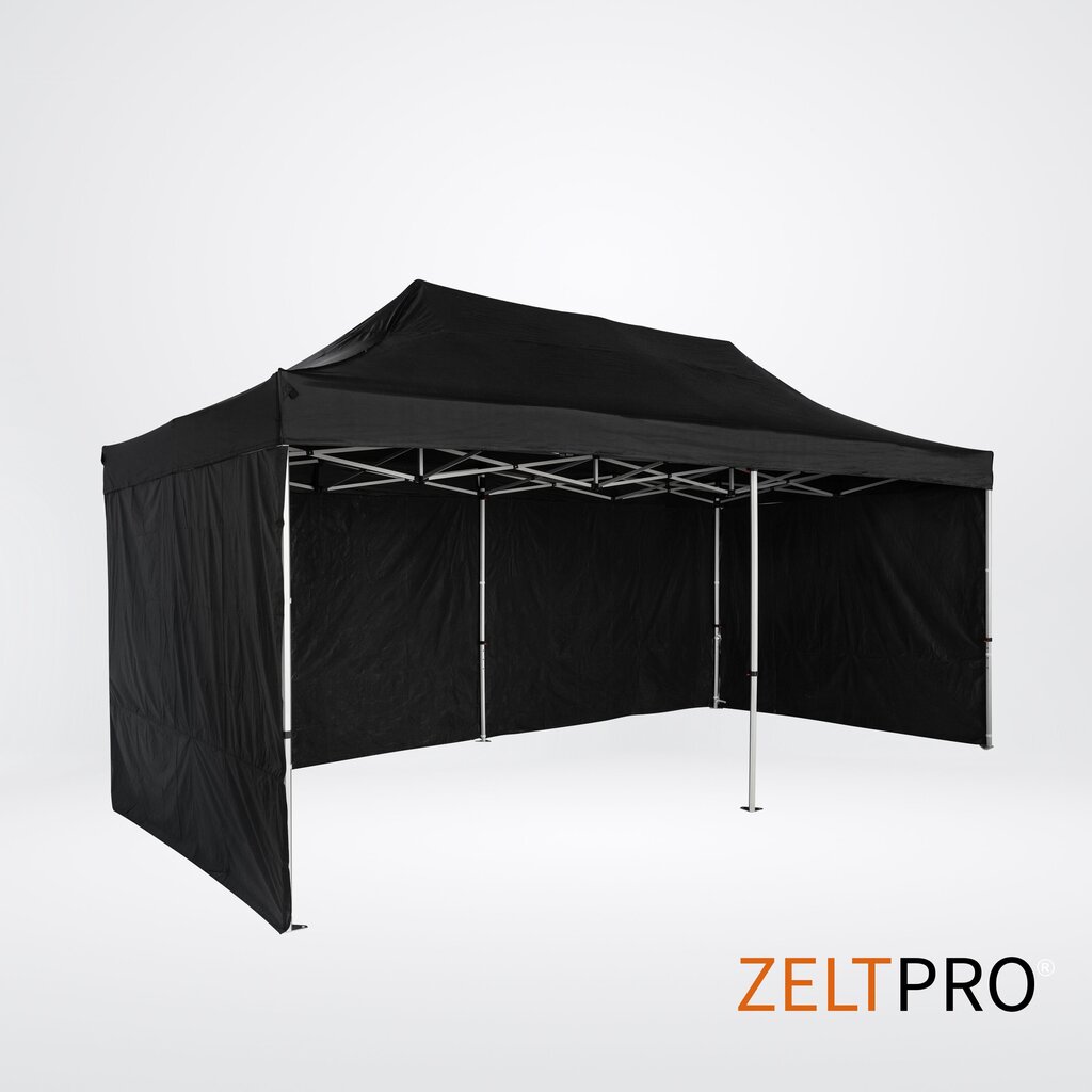 Tirdzniecības telts 3x6 Melna Zeltpro TITAN cena un informācija | Teltis | 220.lv