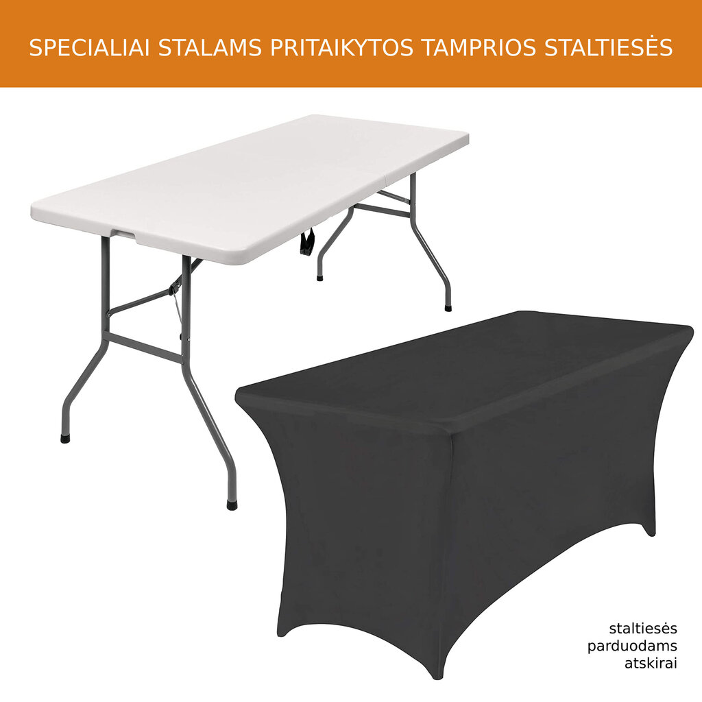 Saliekamo mēbeļu komplekts Tonro: galds 240, balts, 10 krēsli Premium, balti цена и информация | Dārza mēbeļu komplekti | 220.lv