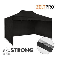 Tirdzniecības telts 3x4,5 Melna Zeltpro EKOSTRONG cena un informācija | Teltis | 220.lv