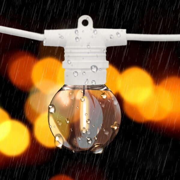Āra apgaismojuma vītne Tonro Glow balta, 150 m цена и информация | Ziemassvētku lampiņas, LED virtenes | 220.lv