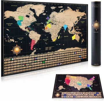 Skrāpējama pasaules karte cena un informācija | Pasaules kartes | 220.lv