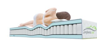 Gulta MIŠKAS ar matraci, 160x200cm, balta krāsā цена и информация | Кровати | 220.lv