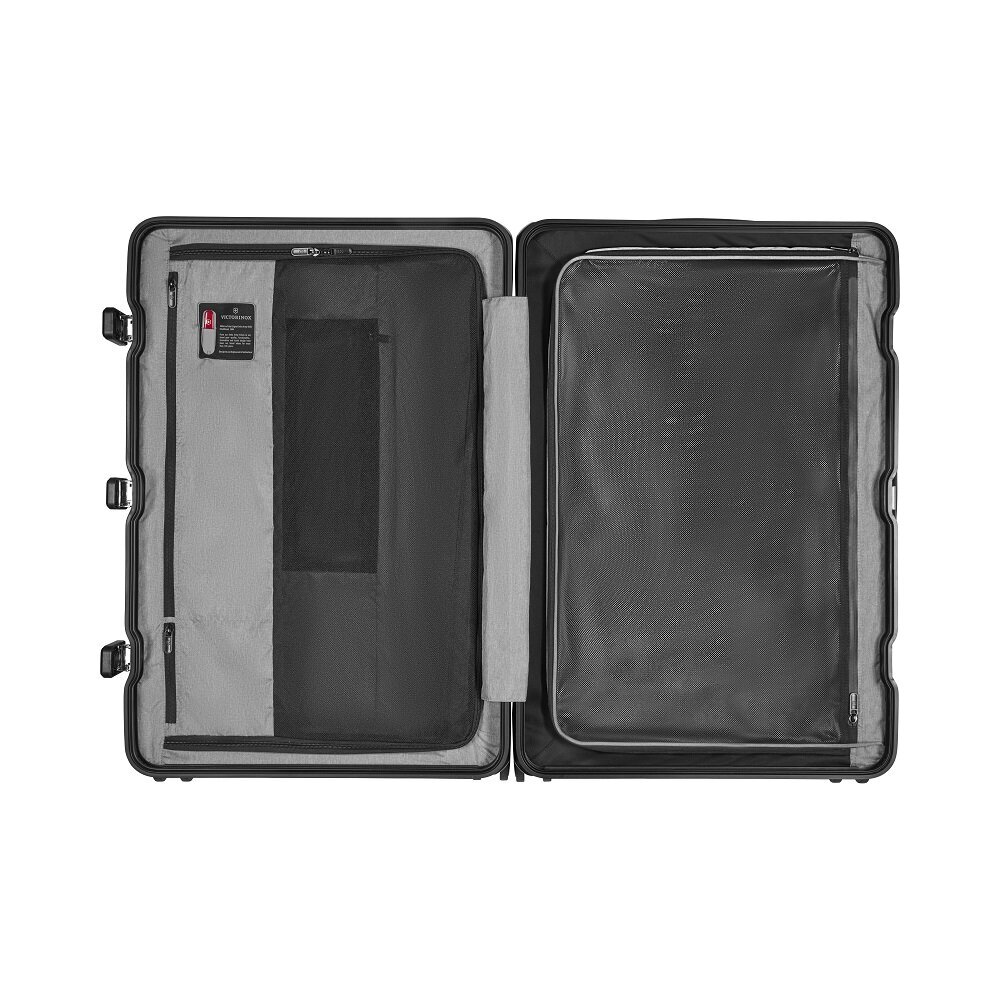 Victorinox, liels koferis ar alumīnija rāmi, melns цена и информация | Koferi, ceļojumu somas | 220.lv