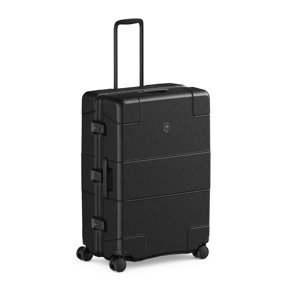 Victorinox, liels koferis ar alumīnija rāmi, melns цена и информация | Koferi, ceļojumu somas | 220.lv
