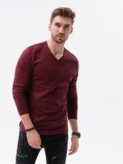 Рубашка с длинными рукавами L136, темно-красная цена и информация | Мужские футболки | 220.lv