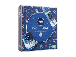 Набор Nivea Men Protect Shave: лосьон после бритья, 100 мл + пена для бритья, 200 мл цена и информация | Косметика и средства для бритья | 220.lv