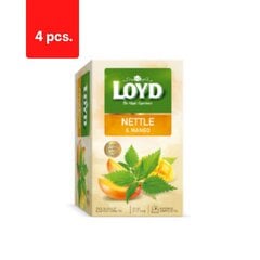 Травяной и фруктовый чай со вкусом крапивы и манго LOYD, 20 х 1.5 г х 4 упаковки цена и информация | Чай | 220.lv