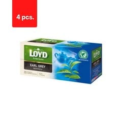 Чай черный ароматизированный LOYD Earl Grey, 20x1,7г x 4 упаковки цена и информация | Чай | 220.lv