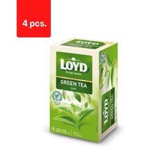 Zaļā tēja LOYD Green Pure, 20 x 1,7g x 4 iepakojumi. iepakojums cena un informācija | Tēja | 220.lv