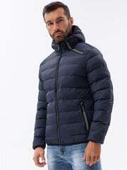 Зимняя куртка мужчины стеганая Омбре C451 графит цена и информация | Мужские куртки | 220.lv
