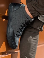 Ikdienas kedas - melnas T377 cena un informācija | Vīriešu kurpes, zābaki | 220.lv