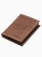 Кожаный кошелек, A417, светло-коричневый цена и информация | Мужские кошельки | 220.lv