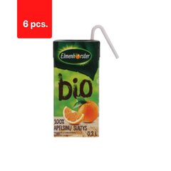 Органический апельсиновый сок ELMENHORSTER, 200 мл x 6 шт.  цена и информация | Соки, нектары | 220.lv