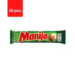Шоколадная плитка с фундуком MANIJA, 49 г x 15 шт.  цена и информация | Конфетки | 220.lv
