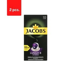 Кофейные капсулы JACOBS Lungo 8 Intenso, 2 упаковки по 52 г. цена и информация | Кофе, какао | 220.lv