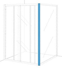 Соединительный профиль под прямым угломIfö Solid SVVK V, белого цвета цена и информация | Принадлежности для ванн и душевых кабин | 220.lv