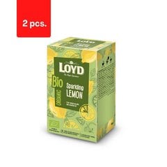 Organiskā zāļu tēja LOYD Dzirkstošais citrons, 20 x 2g x 2 iepakojumi. cena un informācija | Tēja | 220.lv