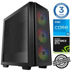 INTOP i5-11400F 32GB 1TB SSD M.2 NVME+2TB GTX1650 4GB no-OS cena un informācija | Stacionārie datori | 220.lv