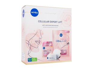 Набор Nivea Cellular expert lift: дневной крем с гиалуроновой кислотой 50 мл + текстильная маска для лица с гиалуроновой кислотой, 1 штука цена и информация | Наносите на чистую кожу лица. Подержите около 10-15 минут и смойте водой. | 220.lv