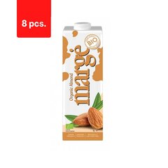 Organiskais mandeļu dzēriens MARGĖ, 1 l, LT-EKO-001 x 8 gab. цена и информация | Молочные продукты | 220.lv