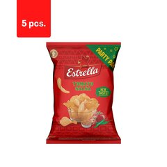 Картофельные чипсы, изогнутые, со вкусом пряных томатов ESTRELLA, 250 г x 5 шт. цена и информация | Закуски, чипсы | 220.lv