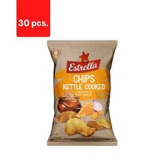 Картофельные чипсы со вкусом сыра чеддер и красного лука ESTRELLA KETTLE, 30 г x 30 шт. цена и информация | Закуски, чипсы | 220.lv