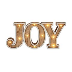 Декоративная фигура Joy Свет Деревянный (3,7 x 11,5 x 26 cm) цена и информация | Рождественские украшения | 220.lv