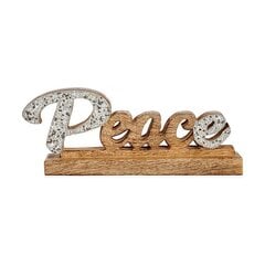 Декоративная фигура Peace Пурпурин Деревянный (6 x 13 x 31 cm) цена и информация | Рождественские украшения | 220.lv