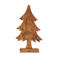 Новогодняя ёлка Позолоченный Деревянный (5 x 31 x 15,5 cm) цена и информация | Рождественские украшения | 220.lv