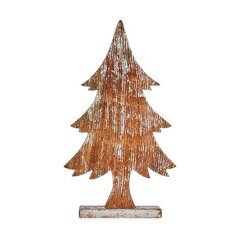 Jaungada eglīte Brūns Sudrabains Koks (5 x 49,5 x 26 cm) cena un informācija | Ziemassvētku dekorācijas | 220.lv