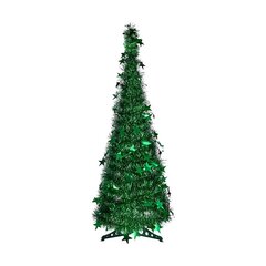 Новогодняя ёлка Зеленый Мишура (38 x 38 x 150 cm) цена и информация | Рождественское украшение CA1029 | 220.lv