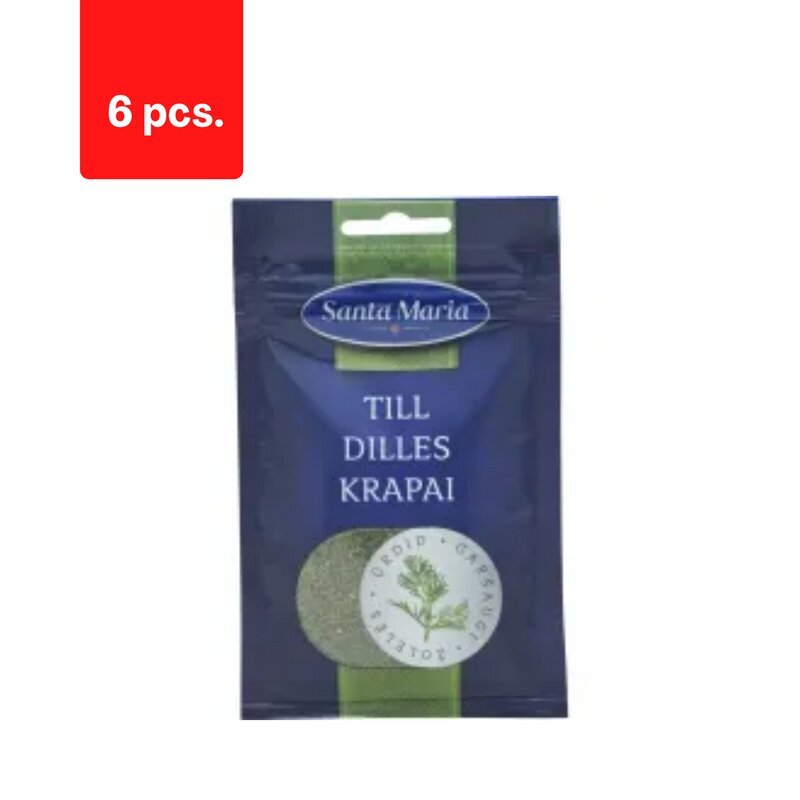 Dilles SANTA MARIA, 12g x 6 gab. iepakojums цена и информация | Garšvielas, garšvielu komplekti | 220.lv