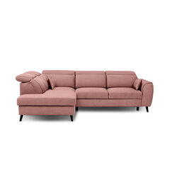Stūra dīvāns NORE Noble Nube 24, rozā cena un informācija | Stūra dīvāni | 220.lv