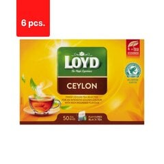 Aromatizēta melnā tēja LOYD Ceylon, 50 x 2g x 6 iepakojumi. cena un informācija | Tēja | 220.lv
