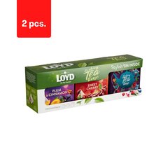 Чайный набор в жестяной коробке LOYD, 2 вида 20 х 2 г, 40 шт. х 2 упаковки цена и информация | Чай | 220.lv