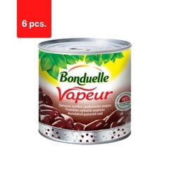 Tvaicētas sarkanās pupiņas BONDUELLE VAPEUR, 310g/250g x 6 gab. iepakojums cena un informācija | Konservēti produkti | 220.lv