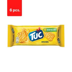 Sāļie krekeri TUC, 100 g x 6 gab. iepakojums cena un informācija | Uzkodas, čipsi | 220.lv