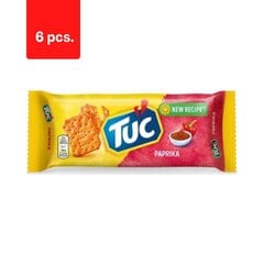 Krekeri LU TUC, paprikas garša, 100 g x 6 gab. iepakojums cena un informācija | Uzkodas, čipsi | 220.lv