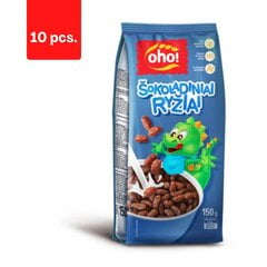 Šokolādes rīsi OHO, 150 g x 10 gab. iepakojums cena un informācija | Brokastu pārslas | 220.lv