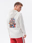 Vīriešu Džemperis ar apdruku uz muguras Ombre B1357 cena un informācija | Vīriešu jakas | 220.lv