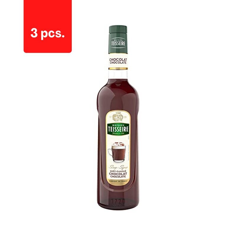 Sīrups TEISSEIRE, šokolāde, 0,7 l x 3 gab. цена и информация | Mērces | 220.lv